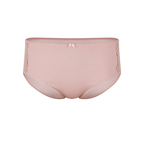Bekleidung Slips, Panties & Strings TRUYOU Taillenslips im 3er-Pack mit Zierschleife und Spitzeneinsätzen rosa