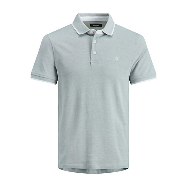 Bekleidung Poloshirts JACK & JONES Polo Shirt JJEPAULOS Sommer Hemd Kragen Pique Cotton mint