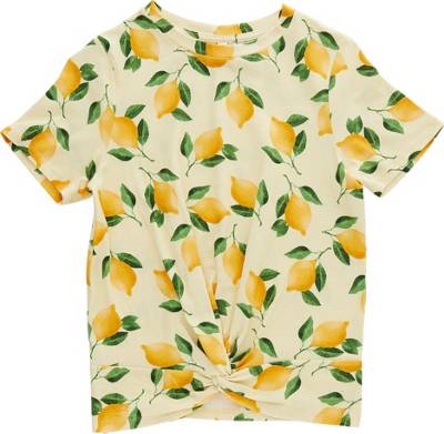 LITTLE PIECES T-Shirt LPLIMA für Mädchen Organic Cotton gelb