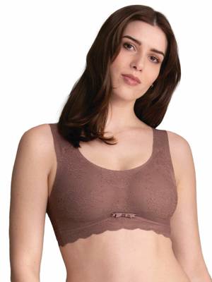 anita Bralette Essentials Lace Soft-BHs beere