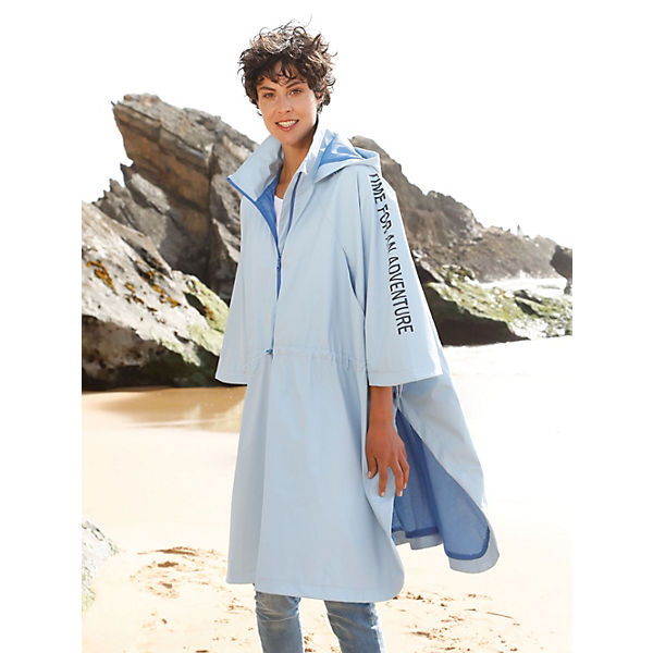 Bekleidung Übergangsjacken Dress In Cape mit sportlichen Kontrastdetails blau