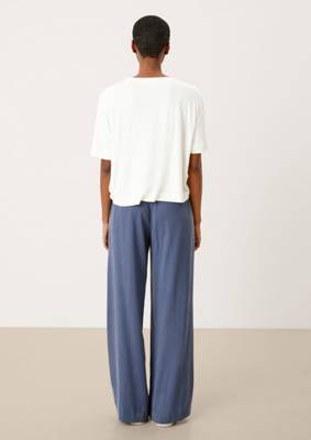 s.Oliver BLACK LABEL Jerseyshirt mit Blusenfront T-Shirts creme