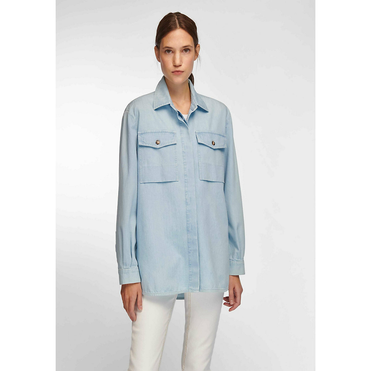 DAY.LIKE Langarmbluse cotton Langarmblusen denim DAY.LIKE Langarmbluse cotton Langarmblusen denim