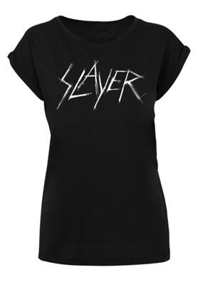F4NT4STIC Slayer Scratchy Logo Premium Rock Band Musik Merch T-Shirts schwarz