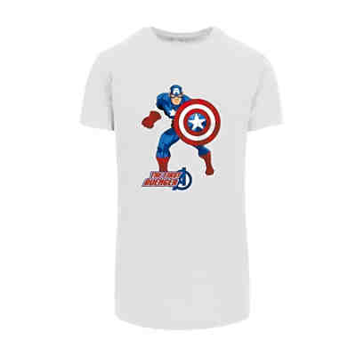 Marvel Avengers Captain America The First Avenger - Premium Superhelden Iron Man Captain America Hulk Thor Loki Punisher Spider-Man Venom Fan Merch T-Shirts