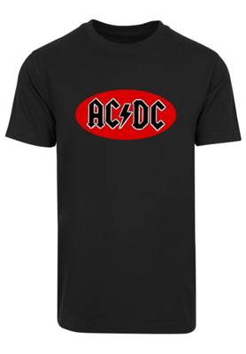 F4NT4STIC ACDC Red Circle Logo Premium Rock Metal Musik Fan Merch für Kinder Damen & Herren T-Shirts schwarz