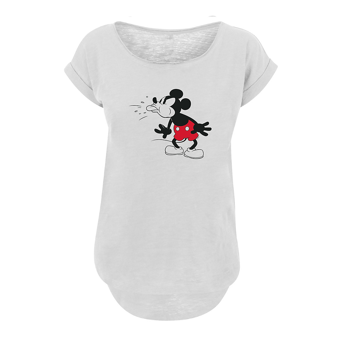F4NT4STIC Disney Micky Maus Tongue Premium Film Movie TV Comic Fan Merch für Kinder Damen & Herren T-Shirts weiß F4NT4STIC Disney Micky Maus Tongue Premium Film Movie TV Comic Fan Merch für Kinder Damen & Herren T-Shirts weiß