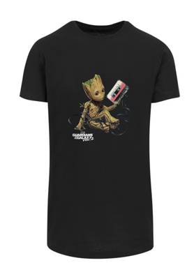 F4NT4STIC Marvel Guardians Of The Galaxy Vol2 Groot Tape Premium Superhelden Iron Man Captain America Hulk Thor Loki Punisher Spider-Man Venom Fan Merch T-Shirts schwarz