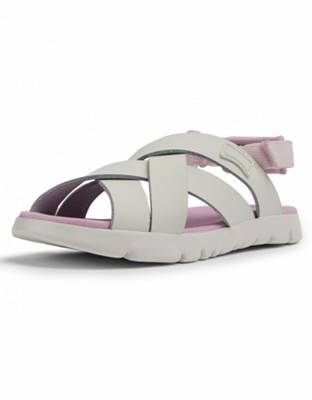 CAMPER Oruga Sandalen rosa/weiß