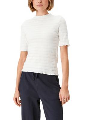 s.Oliver T-Shirt mit Struktur T-Shirts creme