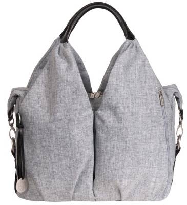 Wickeltasche Greenlabel, Neckline Bag, Black Melange