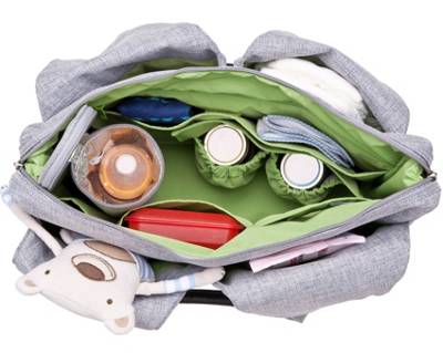 Wickeltasche Greenlabel, Neckline Bag, Black Melange 2