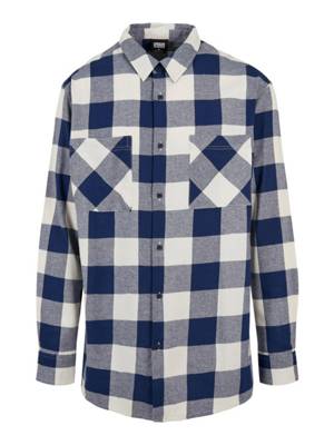 Urban Classics Hemd blau/weiß