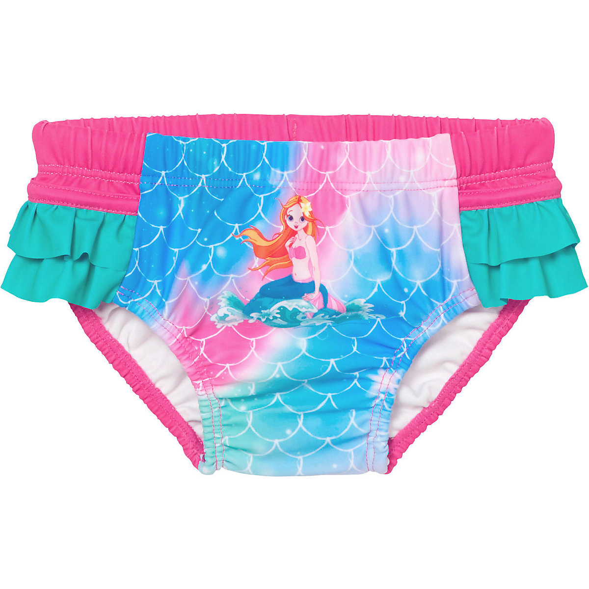 Playshoes UV-Schutz Windelhose Meerjungfrau Badehosen für Mädchen pink