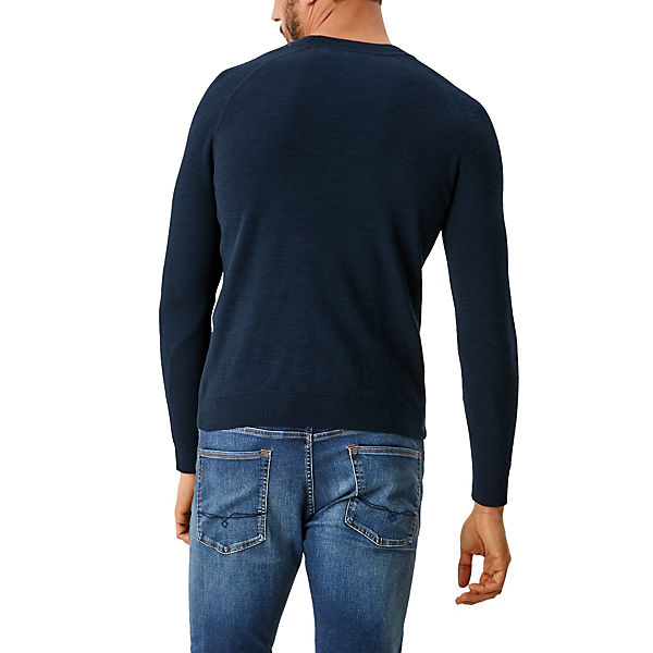 Bekleidung Pullover s.Oliver Strickpullover aus Baumwolle Pullover blau Bekleidung Pullover s.Oliver Strickpullover aus Baumwolle Pullover blau