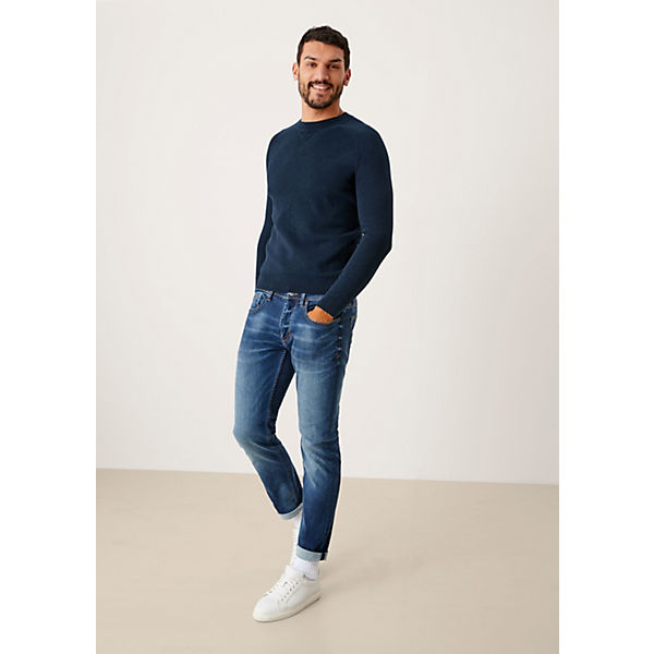 Bekleidung Pullover s.Oliver Strickpullover aus Baumwolle Pullover blau Bekleidung Pullover s.Oliver Strickpullover aus Baumwolle Pullover blau