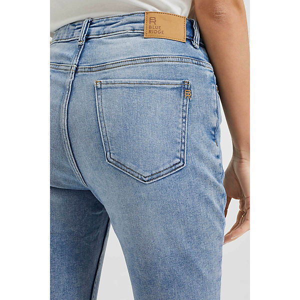 Bekleidung Skinny Jeans WE Fashion Damen-Superskinny-Jeans Jeanshosen blau