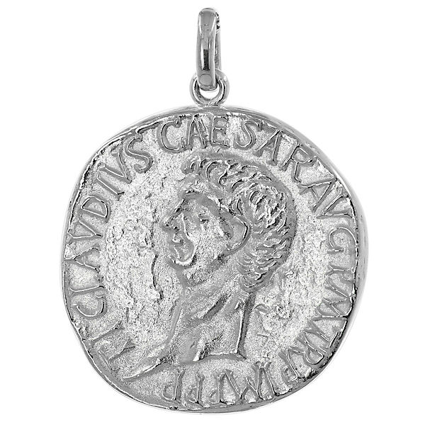 Anhänger Claudius/Spes 925 Silber Replikat Römische Münze Kettenanhänger