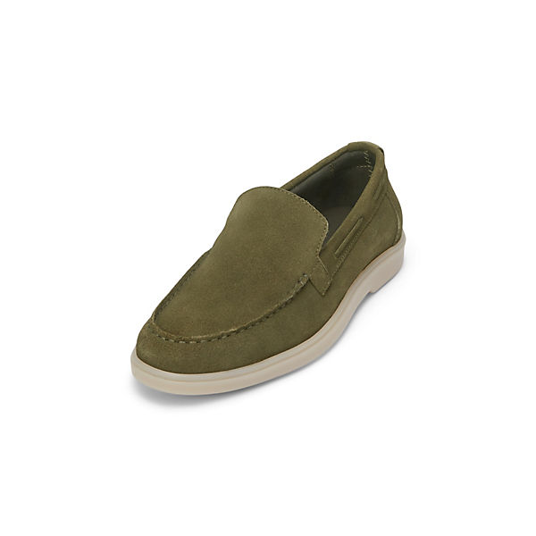 Schuhe Mokassins Marc O'Polo Loafer aus komfortablen Veloursleder Mokassins grün
