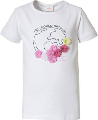 s.Oliver T-Shirt für Mädchen weiß
