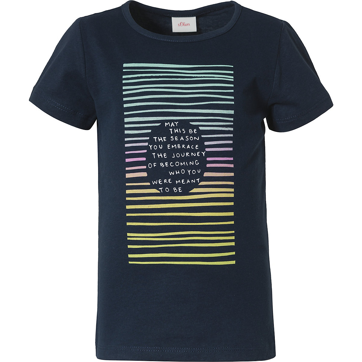 s.Oliver T-Shirt für Mädchen dunkelblau