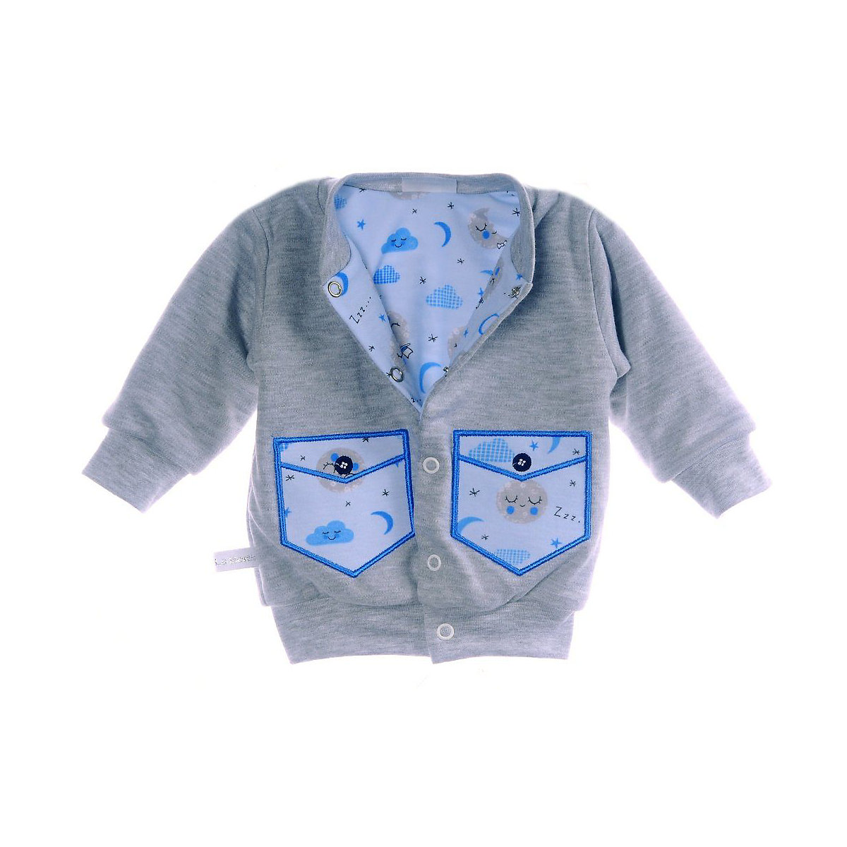 La Bortini Baby Jacke leichte Sweatjacke Sweatjacken für Jungen grau La Bortini Baby Jacke leichte Sweatjacke Sweatjacken für Jungen grau