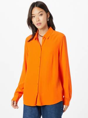 seidensticker bluse schwarze rose orange