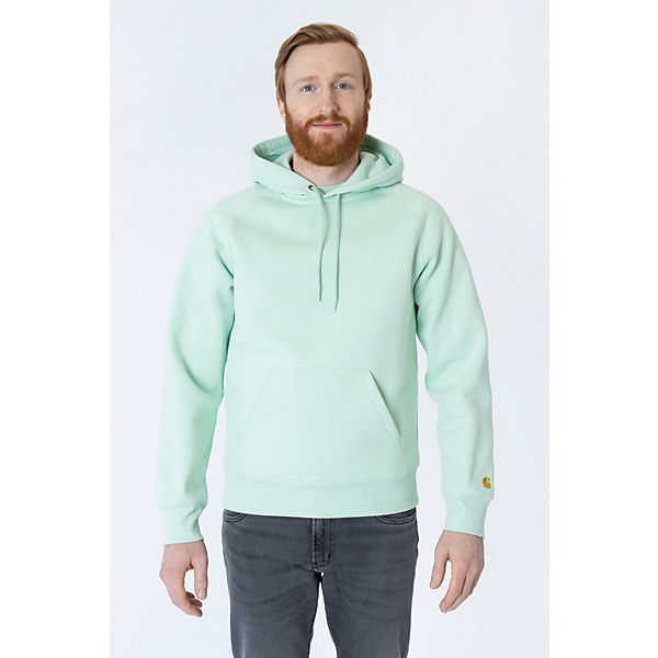 Bekleidung Pullover carhartt WIP Sweatshirt Hooded Chase Pullover mint