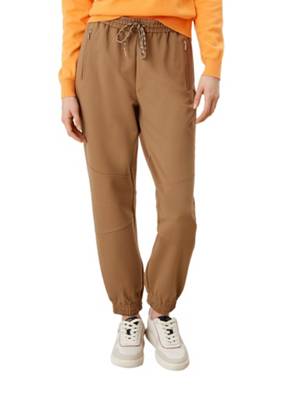 s.Oliver Jogpants aus Jersey Stoffhosen braun