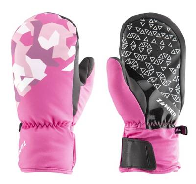ZANIER Kinder Skihandschuhe SILLIAN grau-kombi