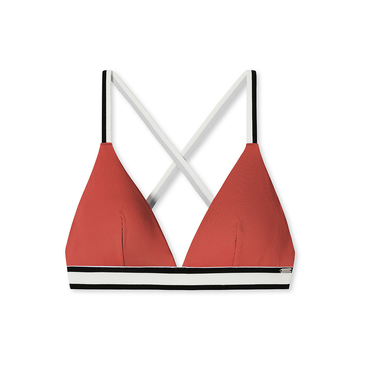 SCHIESSER Triangel-Bikini-Top Aqua Californian Dream Bikini-Oberteile rot/braun