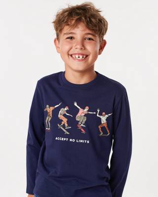 ZAB kids Langarmshirt für Jungen von ZAB kids dunkelblau