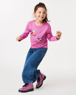 ZAB kids Langarmshirt für Mädchen von ZAB kids fuchsia