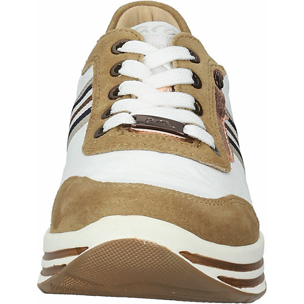 Schuhe Sneakers Low ara Sneaker Sneakers Low braun/weiß