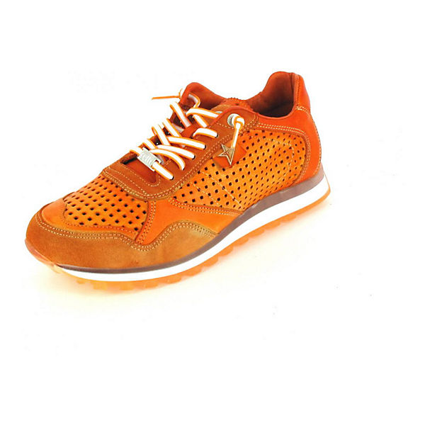 Schuhe Schnürschuhe Cetti Sneaker Schnürschuhe orange
