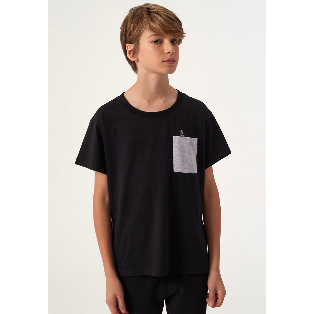 THAT GORILLA BRAND  T-Shirt SILVERBACK BLACK CONTRAST POCKET T T-Shirts schwarz