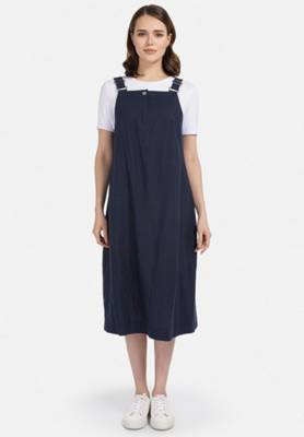 HELMIDGE A-Linien-Kleid Midikleid Kleider dunkelblau
