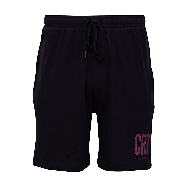 Bekleidung Pyjamas CR7 CRISTIANO RONALDO Shorty Homewear Schlafanzüge schwarz