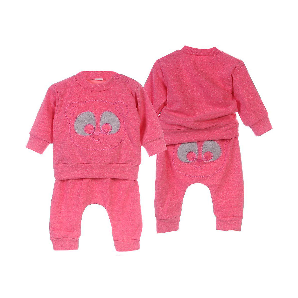 La Bortini Baby Anzug Pulli und Hose Sweatshirts für Mädchen pink La Bortini Baby Anzug Pulli und Hose Sweatshirts für Mädchen pink