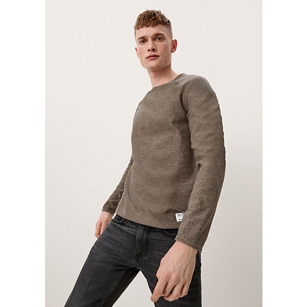 Bekleidung Pullover QS by s.Oliver Strickpulli in Inside Out-Optik Pullover braun