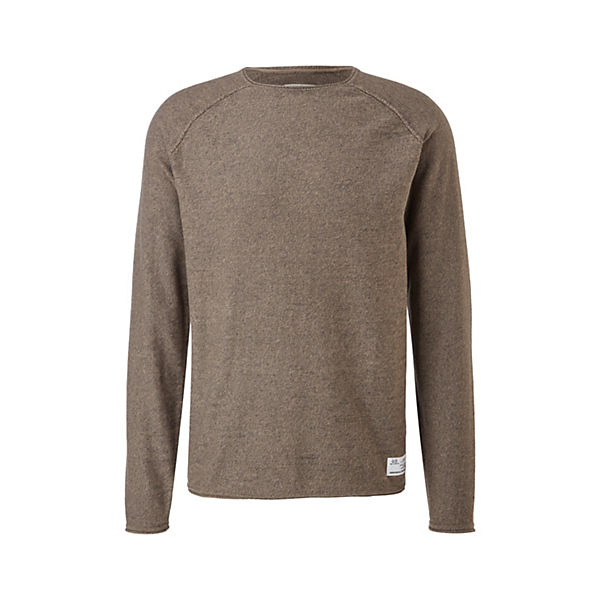 Bekleidung Pullover QS by s.Oliver Strickpulli in Inside Out-Optik Pullover braun