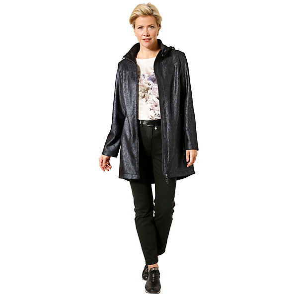 Bekleidung Übergangsjacken MONA Jacke in modisch schimmernder Melange-Optik schwarz