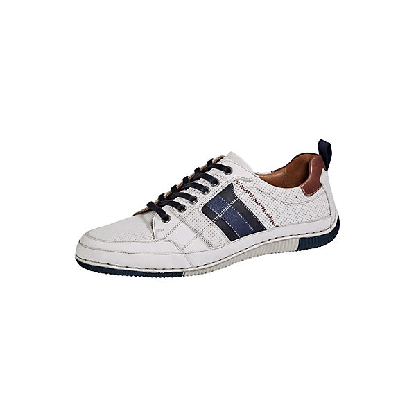 Schuhe Klassische Halbschuhe Roger Kent Schnürschuh mit sommerlichen Lochungen Schuhweite: G weiß