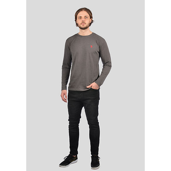 Bekleidung T-Shirts U.S. POLO ASSN. Langarmshirt T-Shirt LS T-Shirts dunkelgrau Bekleidung T-Shirts U.S. POLO ASSN. Langarmshirt T-Shirt LS T-Shirts dunkelgrau
