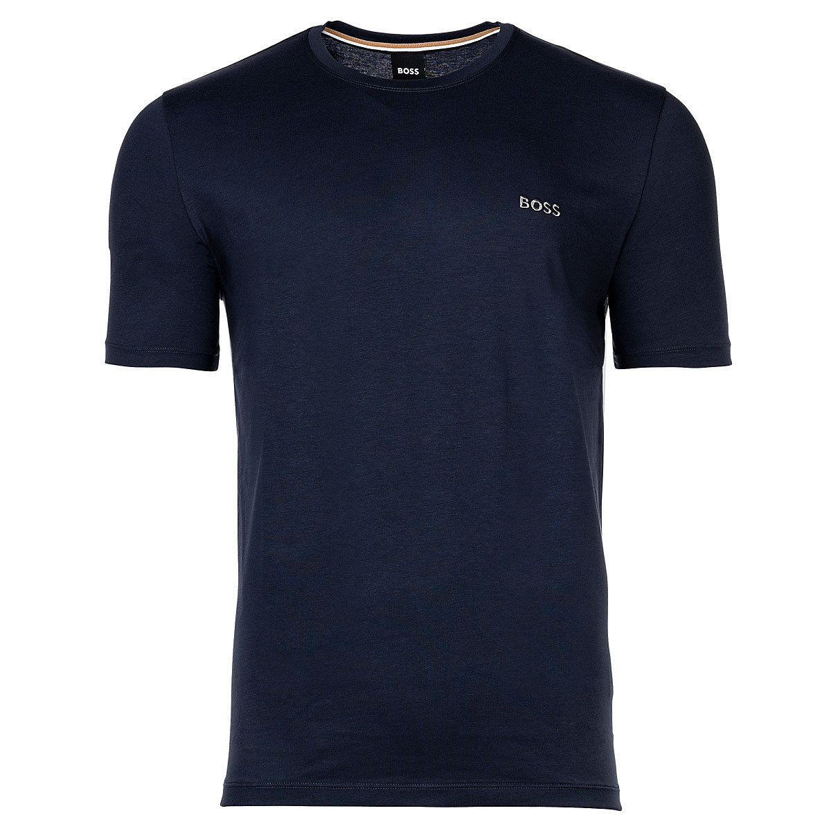 BOSS Herren T-Shirt Rundhals Mix & Match Baumwoll Stretch Logo T-Shirts dunkelblau