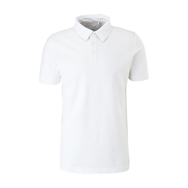 Bekleidung T-Shirts s.Oliver Klassisches Poloshirt T-Shirts weiß