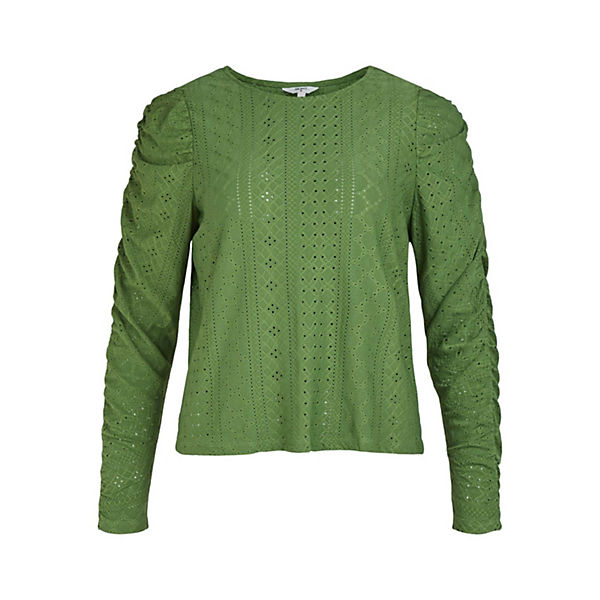 Bekleidung Langarmshirts Object shirt ritta Langarmshirts grün