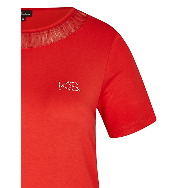 Bekleidung T-Shirts KS.selection Shirt 1/2 Arm T-Shirts rot