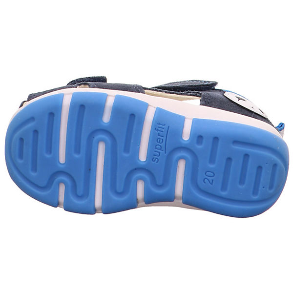 Schuhe Klassische Sandalen superfit Lauflernsandale FREDDY in WMS Weite M4 blau