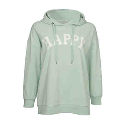 Kapuzensweatshirt Verspieltes Kapuzensweatshirt 'HAPPY' in Uni-Design
